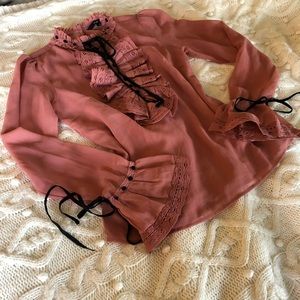 NWOT Prairie Revival Top in Dusty Rose